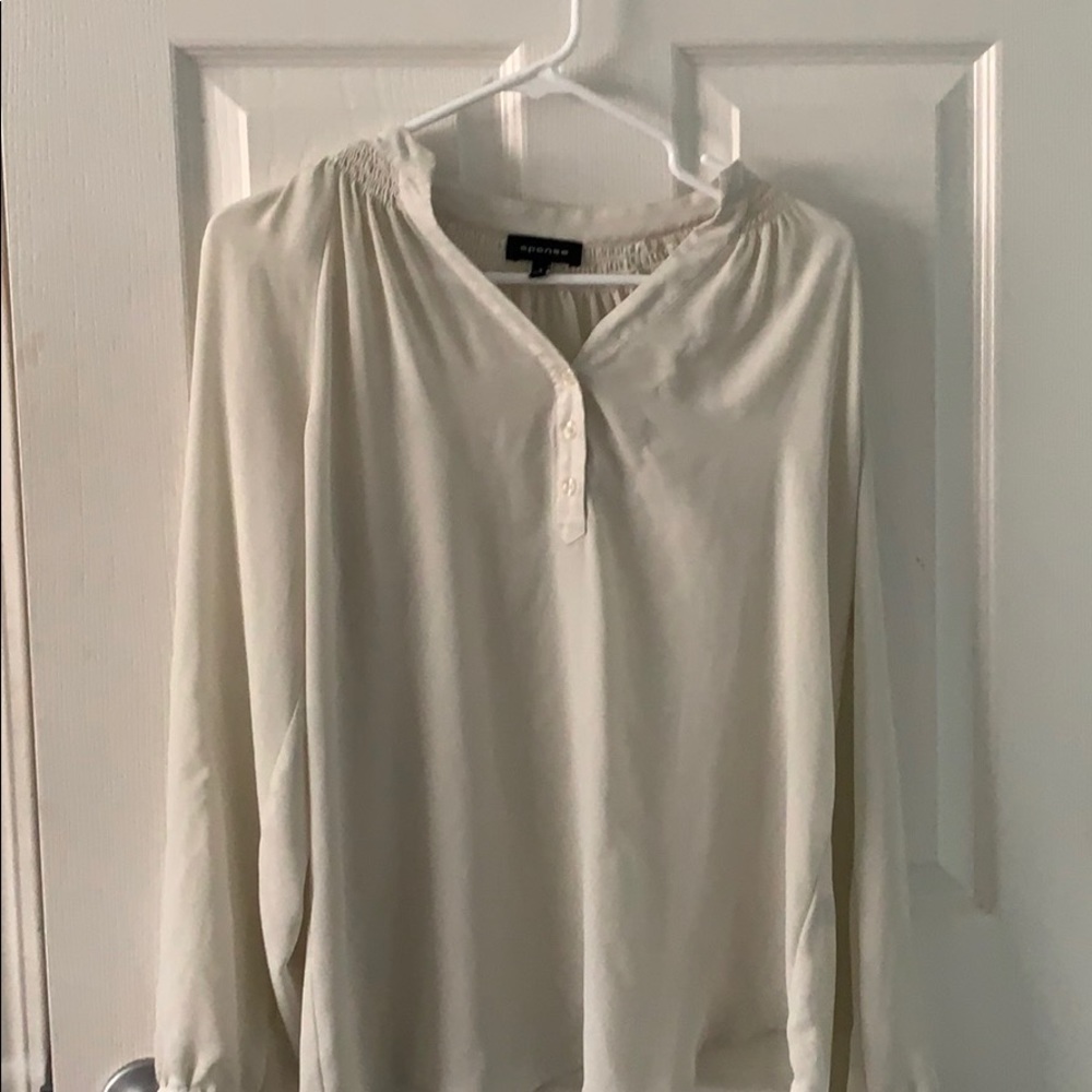 Cream blouse